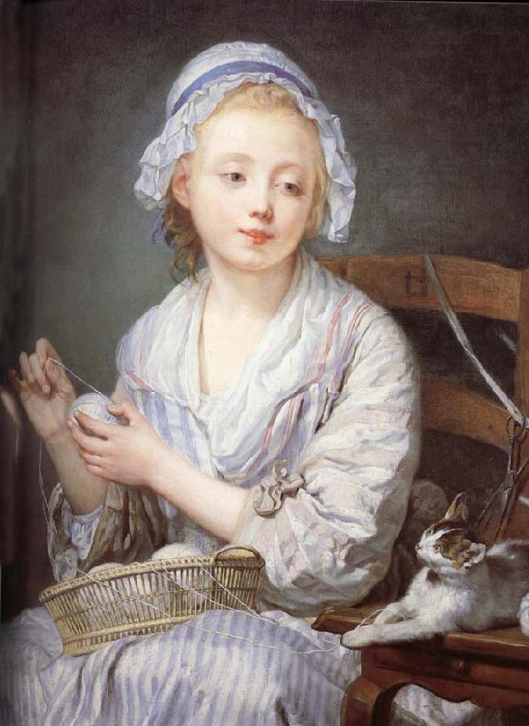 Jean-Baptiste Greuze The wool Winder Sweden oil painting art